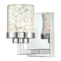 Westinghouse 1 Light Chrome Floating Crystals in Clear Glass Shade Wall Light Fixture