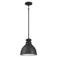 Westinghouse 1 Light Matte Brushed Gun Metal Shade Adjustable Pendant Light Fixture