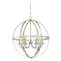 View 6 Light Brushed Nickel Chandelier Light Fixture