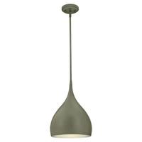 Westinghouse 1 Light Matte Grey with Silver Interior Adjustable Pendant Light Fixture