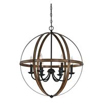 View 6 Light Oil Rubbed Bronze Chandelier Light Fixture