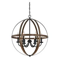 View 6 Light Oil Rubbed Bronze Chandelier Light Fixture