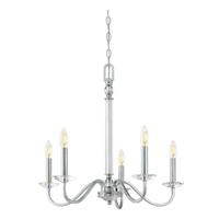Westinghouse 5 Light Chrome with Clear Glass Accents Chandelier Light Fixture