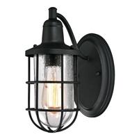 View 1 Light Textured Black Outdoor Wall Fixture