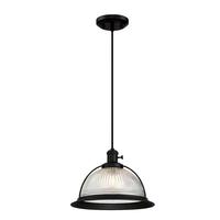 Westinghouse 1 Light (Medium Screw Base) Matte Black Semi-Flush Indoor Pendant