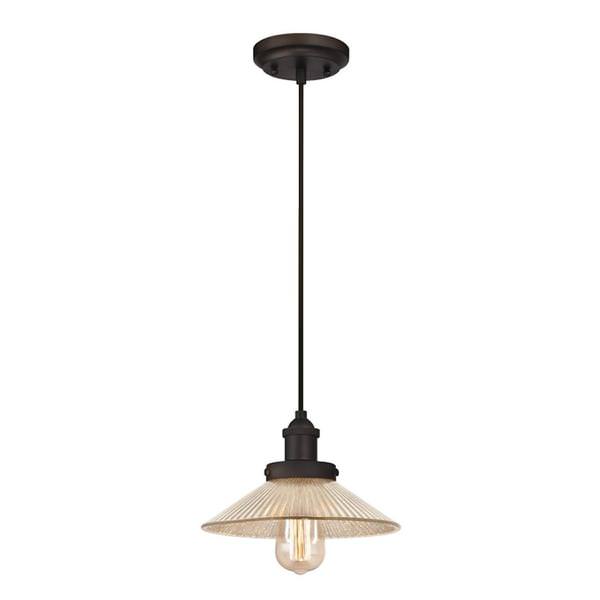 1 Light (Medium Screw Base) Oil Rubbed Bronze Pendant Light Fixture