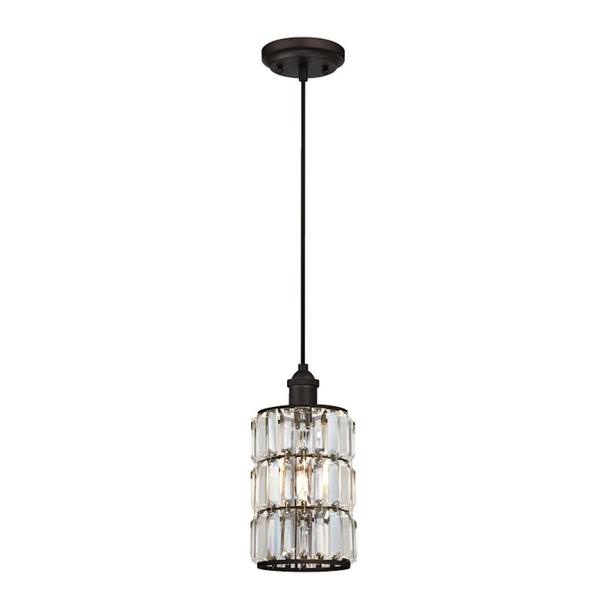 1 Light (Medium Screw Base) Oil Rubbed Bronze Mini Pendant Light Fixture