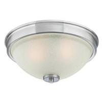 Westinghouse 2 Light Brushed Nickel Indoor Flush Ceiling Fixture