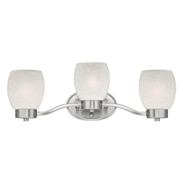3 Light Brushed Nickel Indoor Wall Fixture