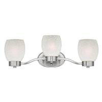 View 3 Light Brushed Nickel Indoor Wall Fixture