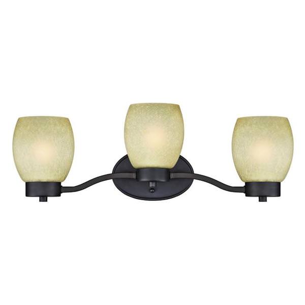 3 Light Oil Rubbed Bronze Indoor Wall Fixture