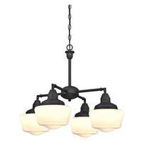Westinghouse 4 Light Indoor Convertible Chandelier/Semi-Flush Ceiling Fixture
