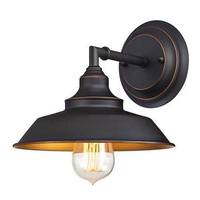 View 1 Light Oil Rubbed Bronze Wall Light Fixture