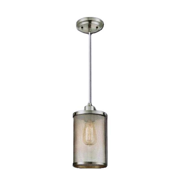 1 Light Brushed Nickel Mesh Shade