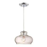 Westinghouse 1 Light Chrome Clear Glass Shade Adjustable