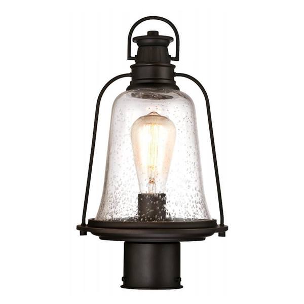1 Light Oil Rubbed Bronze Outdoor Post Top Fixture