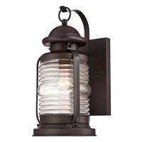 View 1 Light Weathered Bronze Finish Outdoor Wall Fixture