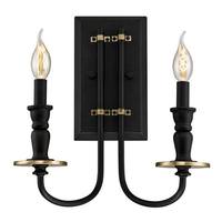 View 2 Light Oil Rubbed Bronze Wall Light Fixture