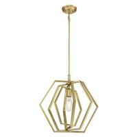 Westinghouse 1 Light Champagne Brass Pendant Light Fixture
