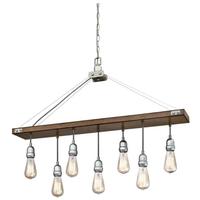 Westinghouse 7 Light Barnwood with Galvanized Steel Accents Chandelier Light Fixture