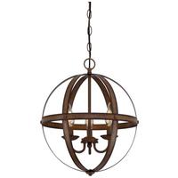 View 3 Light Barnwood Chandelier Light Fixture