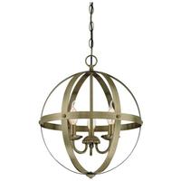 Westinghouse 3 Light Antique Brass Chandelier Light Fixture