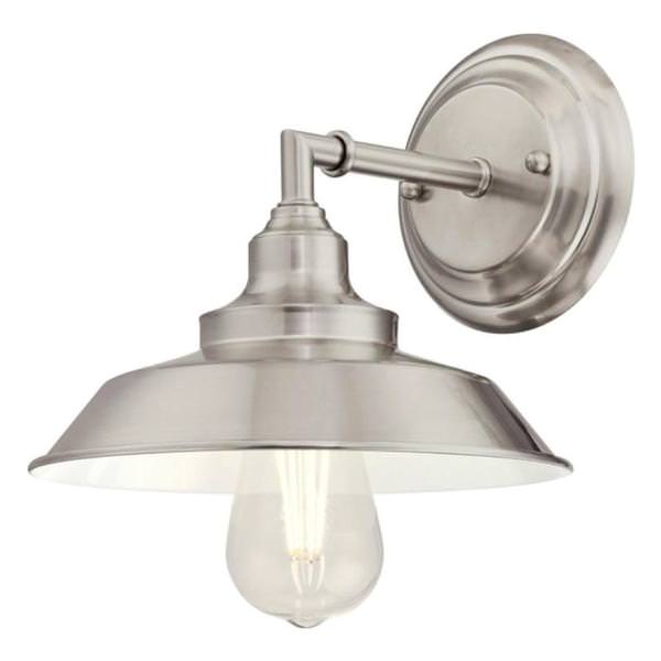 1 Light Brushed Nickel Wall Fixture