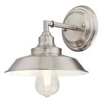 View 1 Light Brushed Nickel Wall Fixture