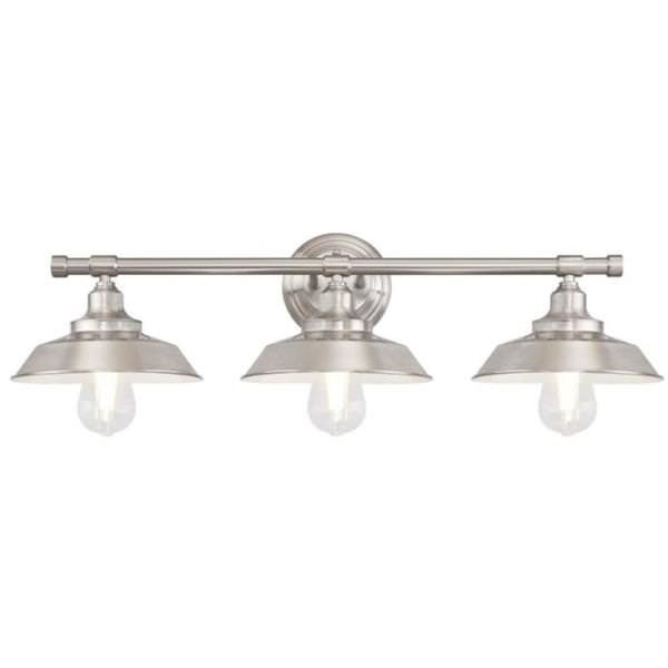 3 Light Brushed Nickel Wall Fixture