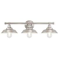 View 3 Light Brushed Nickel Wall Fixture