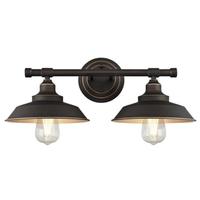 View 2 Light Oil Rubbed Bronze Wall Fixture