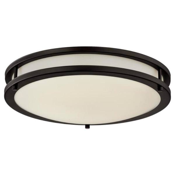 15.75" 23 watt 3000K Natural White Oil Rubbed Bronze White Acrylic Dimmable LED Flush Mount