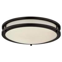 Westinghouse 15.75" 23 watt 3000K Natural White Oil Rubbed Bronze White Acrylic Dimmable LED Flush Mount