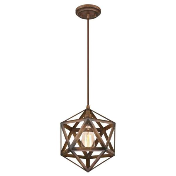 1 Light Barnwood Pendant