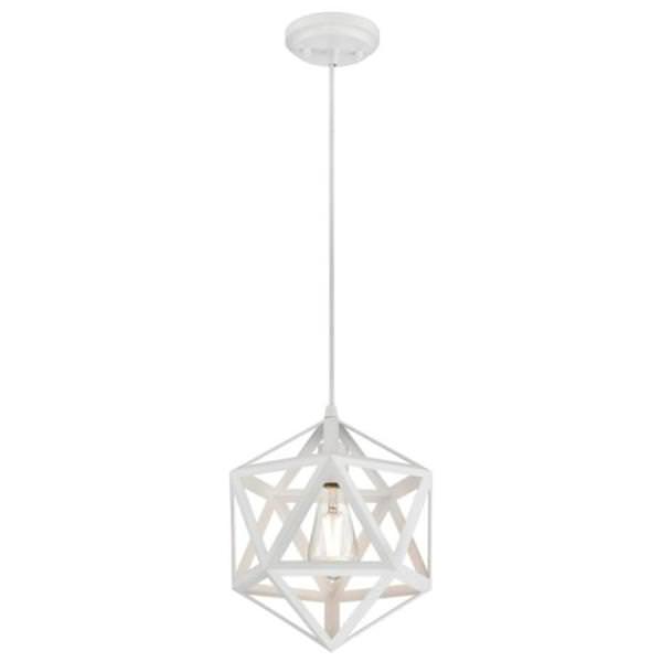 1 Light Matte White Pendant