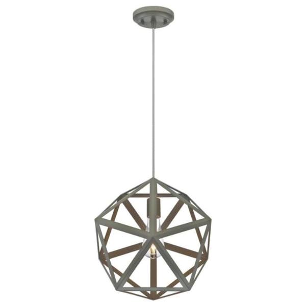 1 Light Matte Grey Pendant