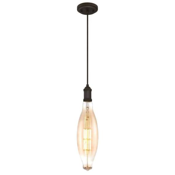 1 Light 8 watt Oil Rubbed Bronze Dimmable LED Mini Pendant
