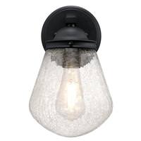 Westinghouse 1 Light 12" Lantern Textured Black Wall Light Fixture