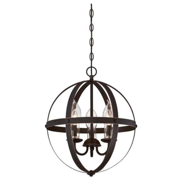 3 Light Oil Rubbed Bronze Clear Glass Candle Covers Outdoor Chandelier Fixture