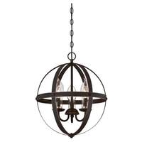 View 3 Light Oil Rubbed Bronze Clear Glass Candle Covers Outdoor Chandelier Fixture