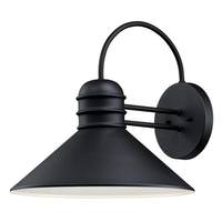 View 1 Light 17" Textured Black Wall Light Fixture