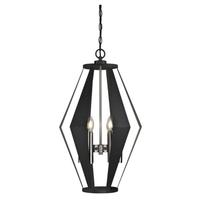 Westinghouse 6 Light Matte Black and Dark Pewter Chandelier Light Fixture