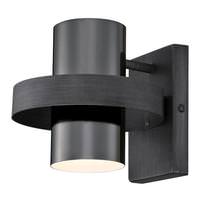 Westinghouse 1 Light Distressed Aluminum Gun Metal Shade Wall Light Fixture