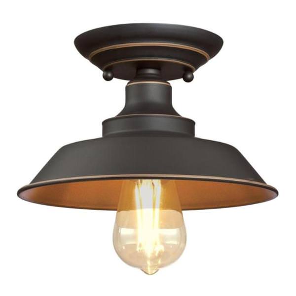 1 Light Oil Rubbed Bronze Ceiling Light Fixture