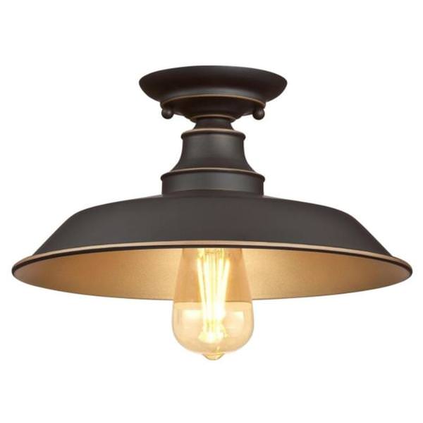 1 Light Oil Rubbed Bronze Ceiling Light Fixture