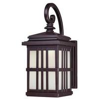 Westinghouse 9 watt 3 LED 6.25" Oil Rubbed Bronze Finish with Frosted Glass LED Wall Lantern Light Fixture
