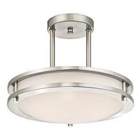 Westinghouse 15 Watt 3000K Natural White Dimmable LED Indoor Semi-Flush Mount Ceiling Fixture