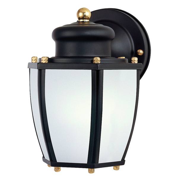 1 Light Matte Black Wall Light Fixture