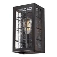 Westinghouse 1 Light Oil Rubbed Bronze Clear Raindrop Glass Outdoor Wall Fixture