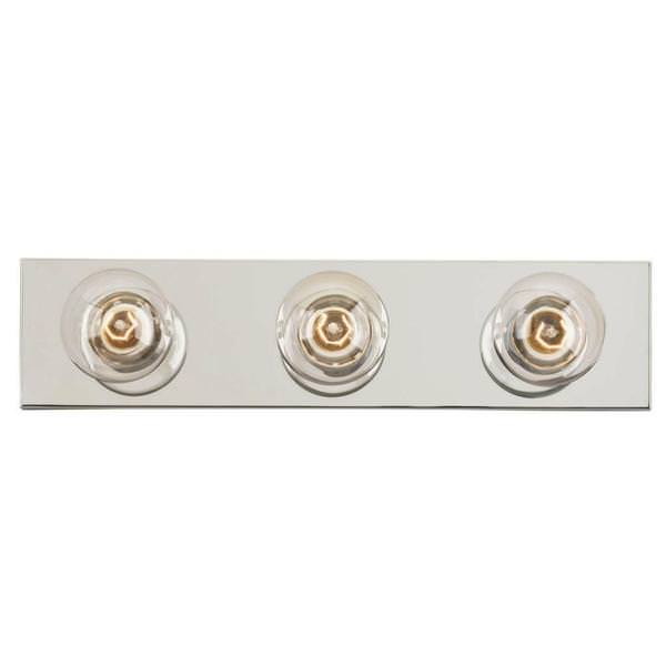 3 Light Chrome Wall Light Fixture
